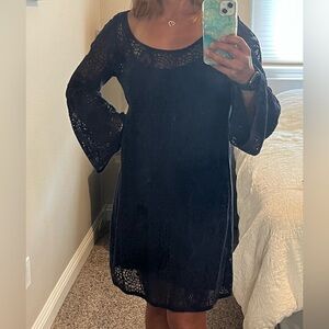 American Eagle Outfitters Mesh Long Sleeve Dress, Size S